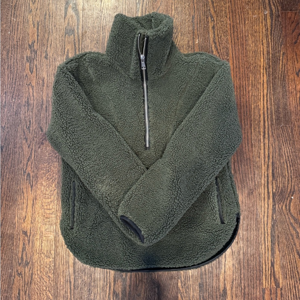 Abercrombie & Fitch 1/2 zip soft Sherpa